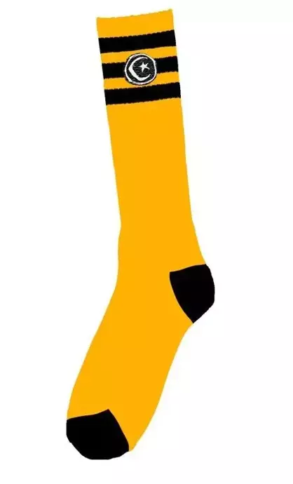 Skarpety Foundation -  3 Stripe (yellow)